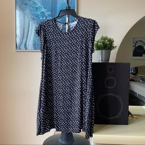 Black printed dress by urban outfitters